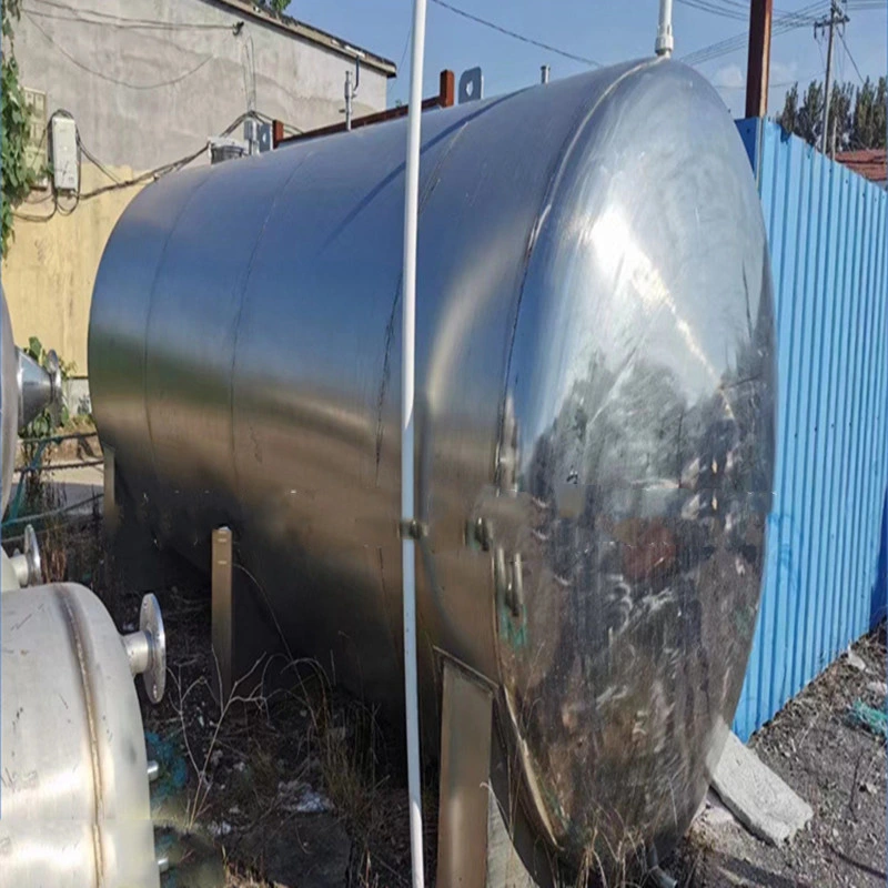 Used Horizontal Sanitary Chemical Storage Tank, Dairy Product Preservation and Refrigeration Tank