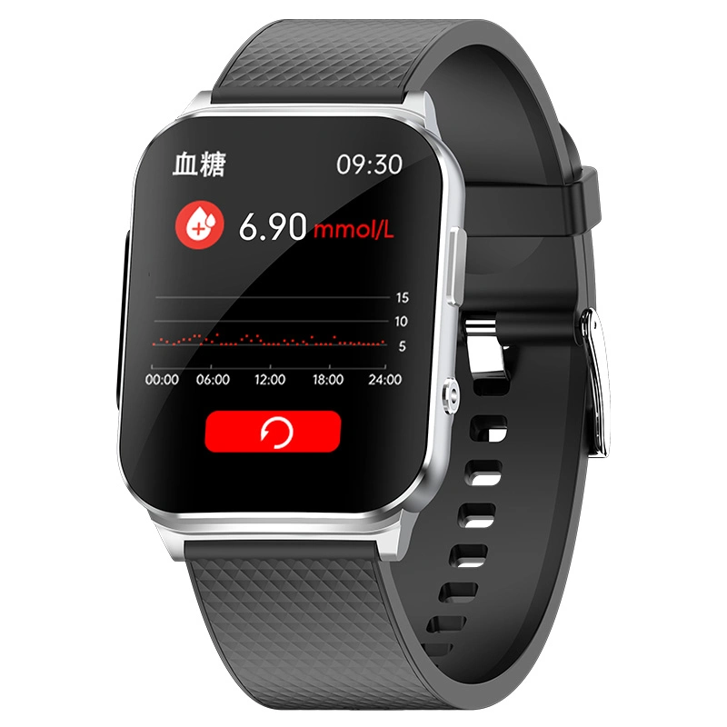 2023 New Fitness Non-Invasive Blood Glucose Ttp24 Hours ECG Monitoring Temperature Smart Watch for Men Women