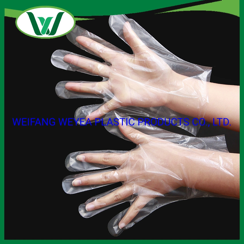 Guantes de plástico desechables Protector de mano para limpieza, cocción, coloración del cabello, lavado de platos, manipulación de alimentos