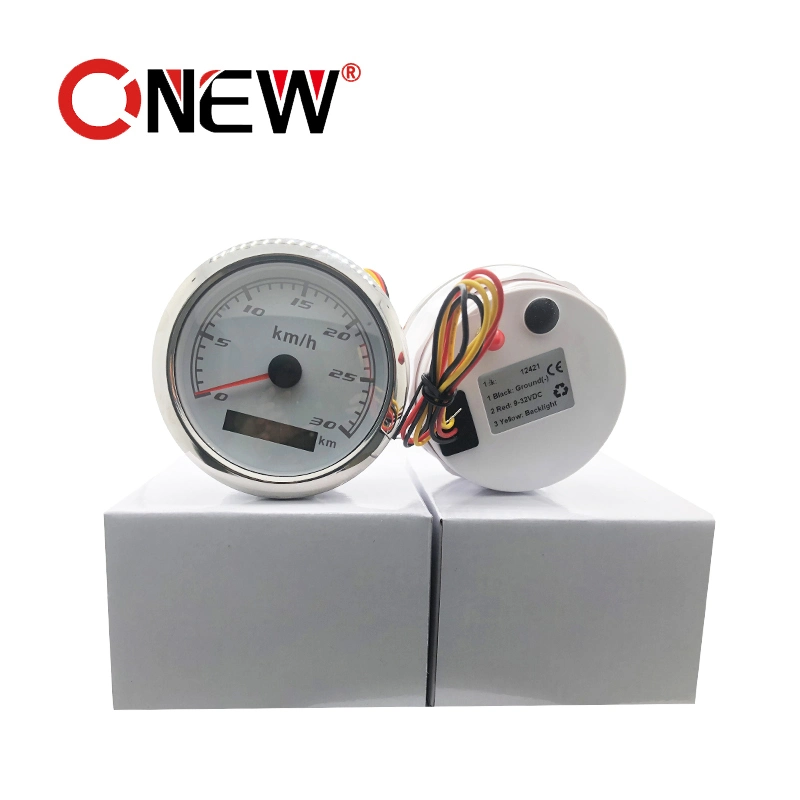 Digital Electrical Needle 85mm 30km/H GPS Speedometer Gauge 12V 24V