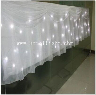 Ceiling Decoration Holiday Decker Velvet Cloth LED Star Curtain for Stage Light Wedding