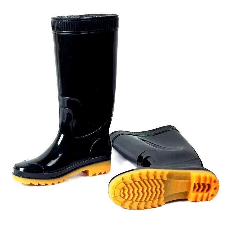 La seguridad Rainboots con puntera de acero y suela de calzado de seguridad de la industria minera Gumboots