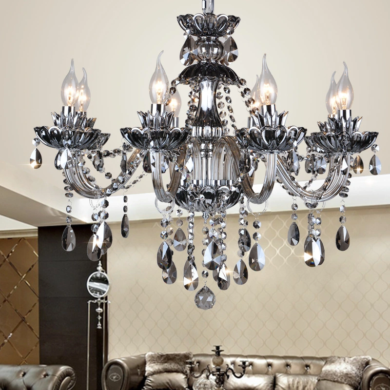 Modern Crystal Chandelier Light Fixtures Ceiling Hanging for Dining Room