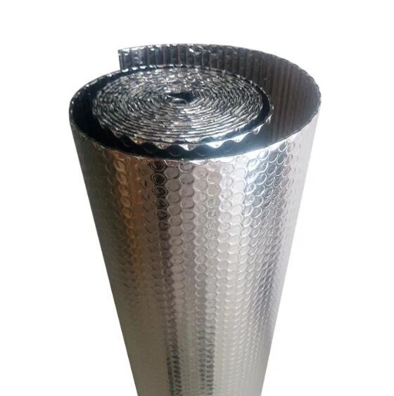 Reflective Foil Single Air Bubble Thermal Insulation Gold / Silver Aluminum Foil Vapour Barrier