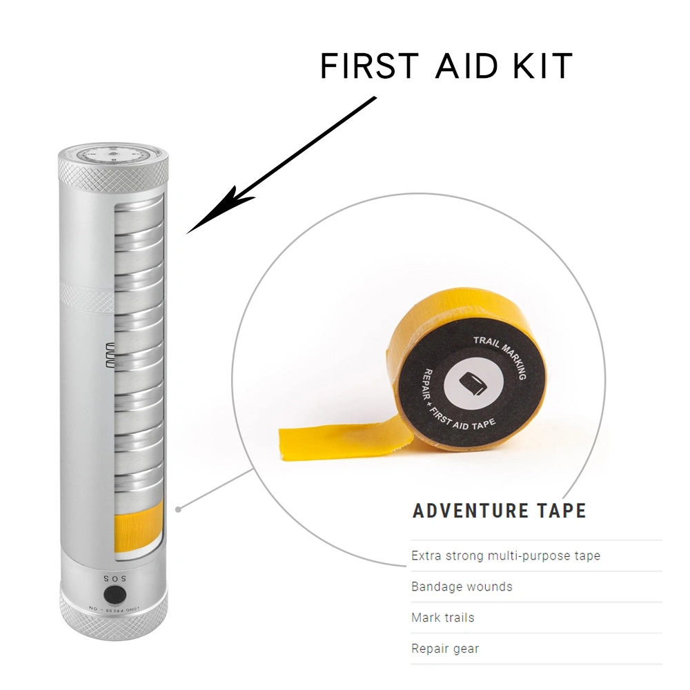 Mini Survival First Aid Kit Repair Adventure cinta para vendajes, Mark Trails, Repair Gear