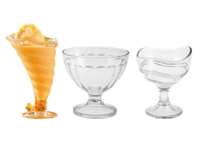 Plastic PC Ice Cream Fruit Milk Dessert Drink Transparent Cold Drink Cup