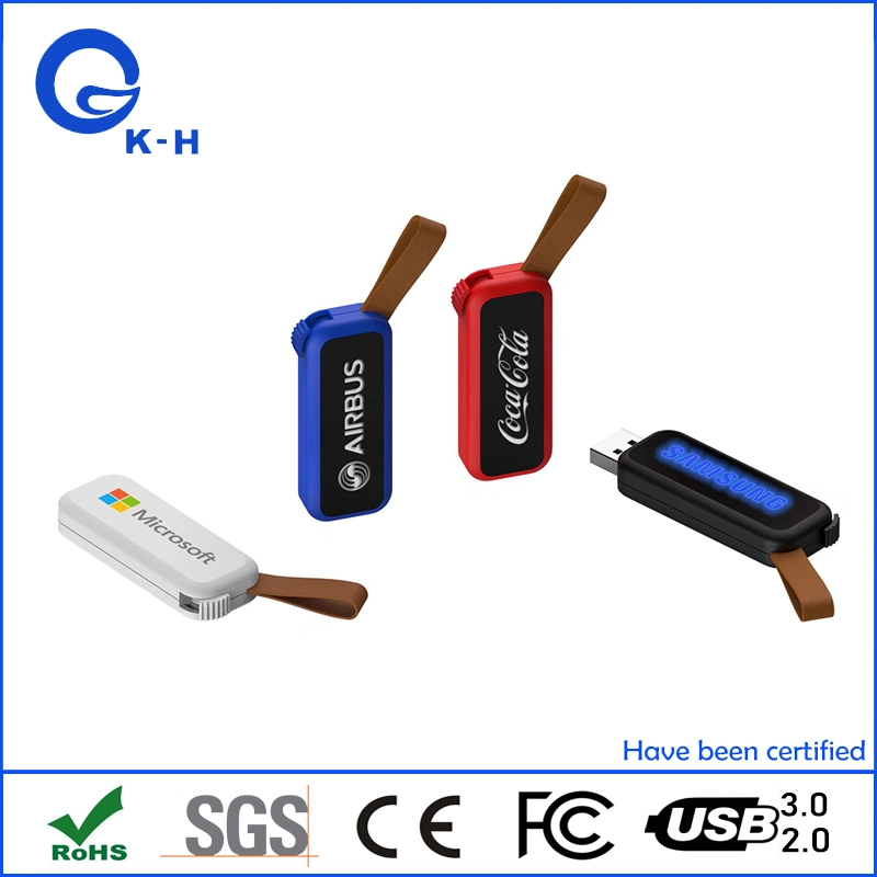 LOGOTIPO LED USB Flash Memory Stick a granel Regalo promocional impreso