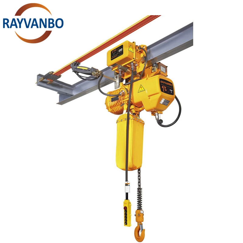 CE Approved 380V Three Phase Fix Trolley Type Electric Chain Hoist with Chain Bag 1ton 5ton 10ton Low Headroom Electric Chain Hoist with Remote Controller