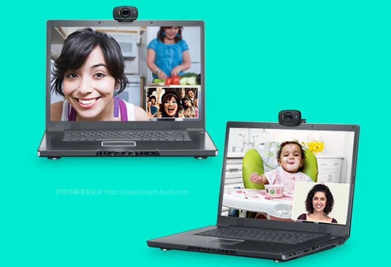 Original HD Full Webcam B525, Widescreen Portable HD 720p Video Calling Autofocus 1280X720 Webcam Video Chat Camera