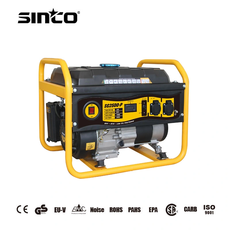 Single Phase Recoil Start Manual Start Alumium Wire Gasoline Generator Sets