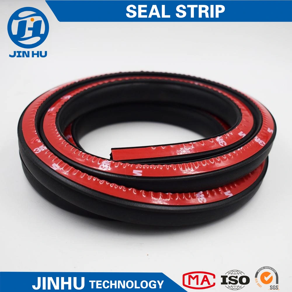 Factory Supply EPDM E Type Self Adhesive Rubber Foam Window Door Gap Sealing Strip Tape