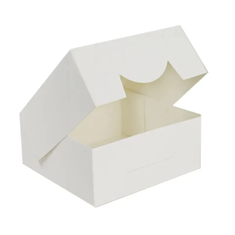 Einfache Montage weiße Cake Box Pop-Auto Cake Box mit Fenster