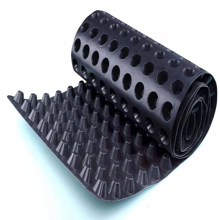 HDPE Water Impounding Waterproof Roof Garden Dimple Drainage Board with Geotextile