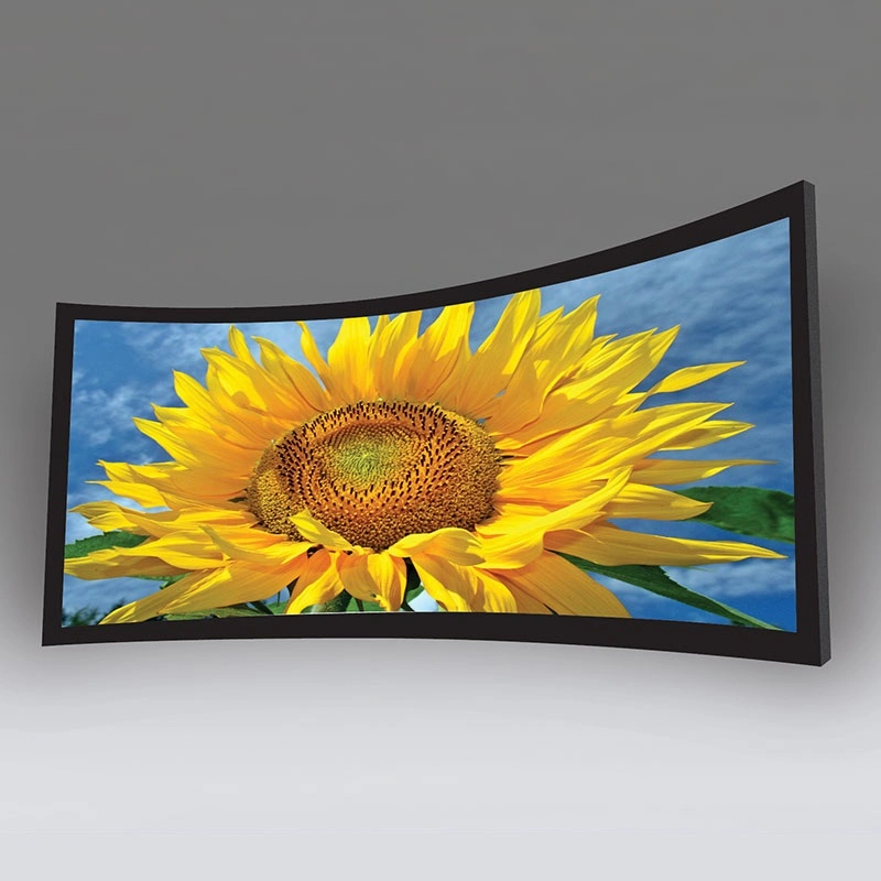 16: 9 100 Inch Curved Frame Projector Screen with Acoustically Transparent Fabric