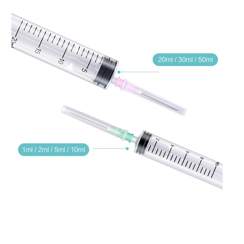 Medical 3-Way Medical with Needle Syringe Product Line Disposable Syringe