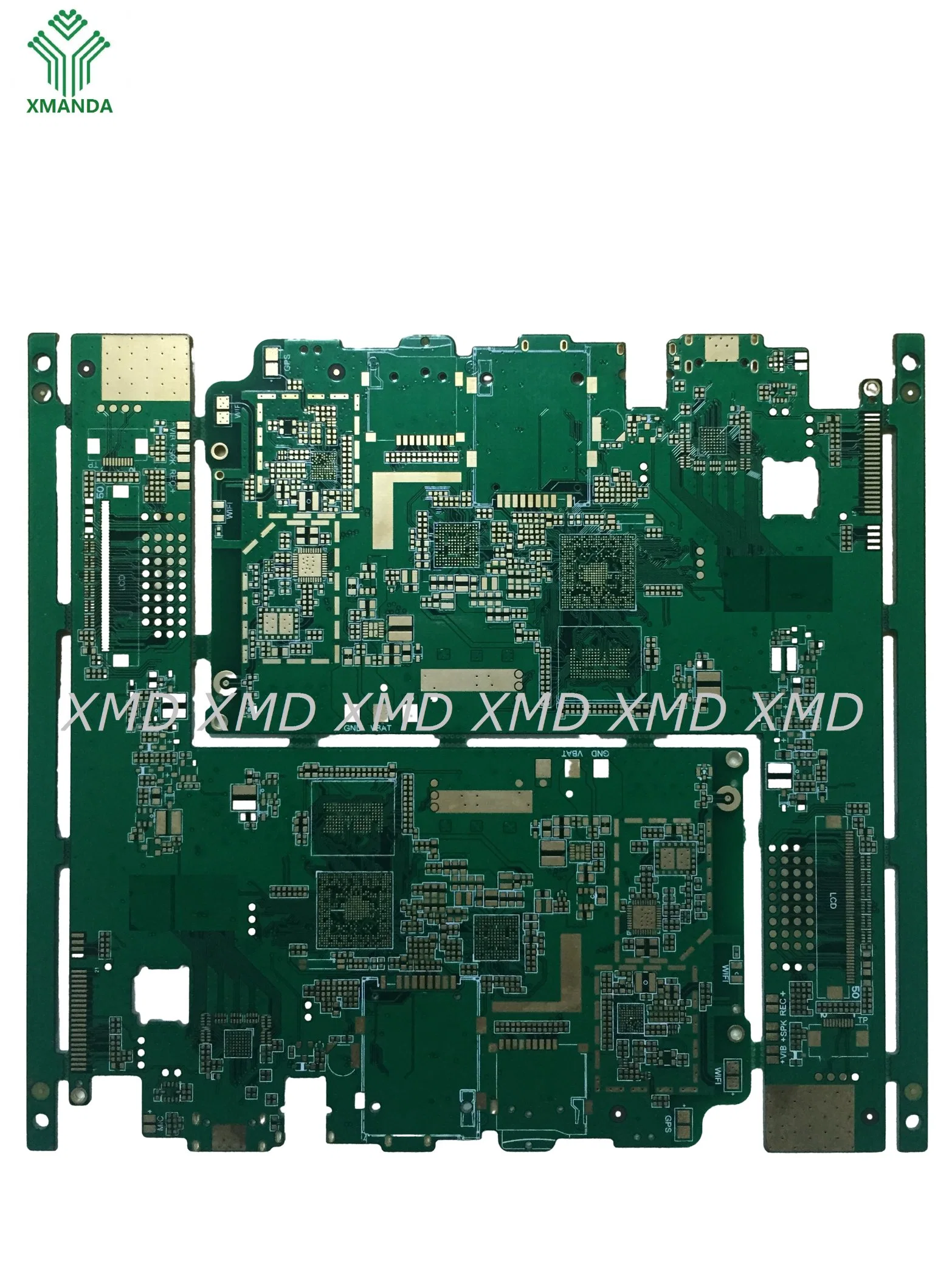 Customized Fr-4 Multilayer Controlled Impedance PCB for Power Controller 1 Oz 0.2mm