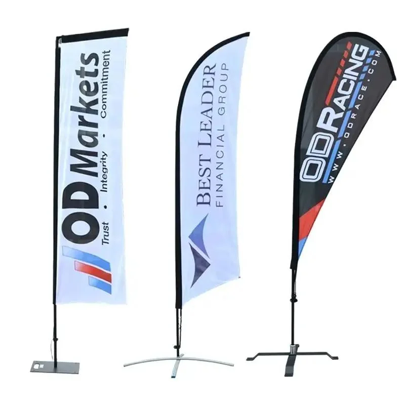 Promotion Pole Flying Advertising Swooper Flutter Banner Wholesale/Supplier Beach Feather Flag