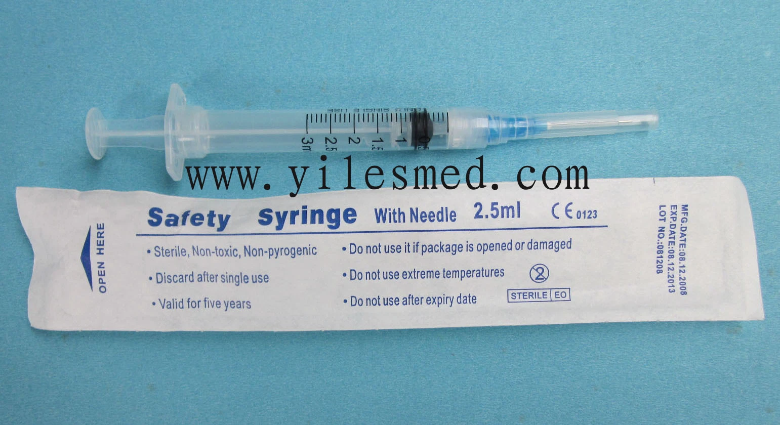 Medical Instrument Disposable Safety Syringe