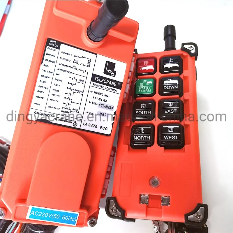 Dy High Quality Electric Hoist F21-E1b Remote Control with CE Certification