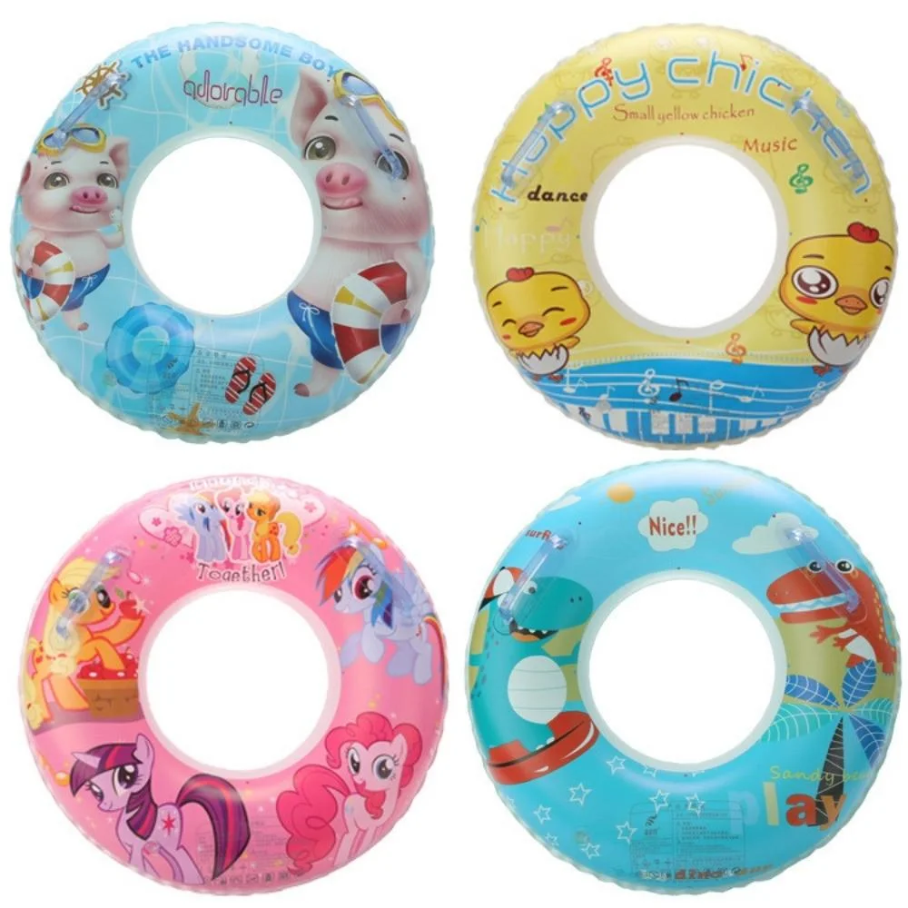 Los niños engrosada con mango de anillo de natación Baby Cartoon salvavidas inflables inflable de flotación de natación de verano hermoso juguete Wyz textura19631