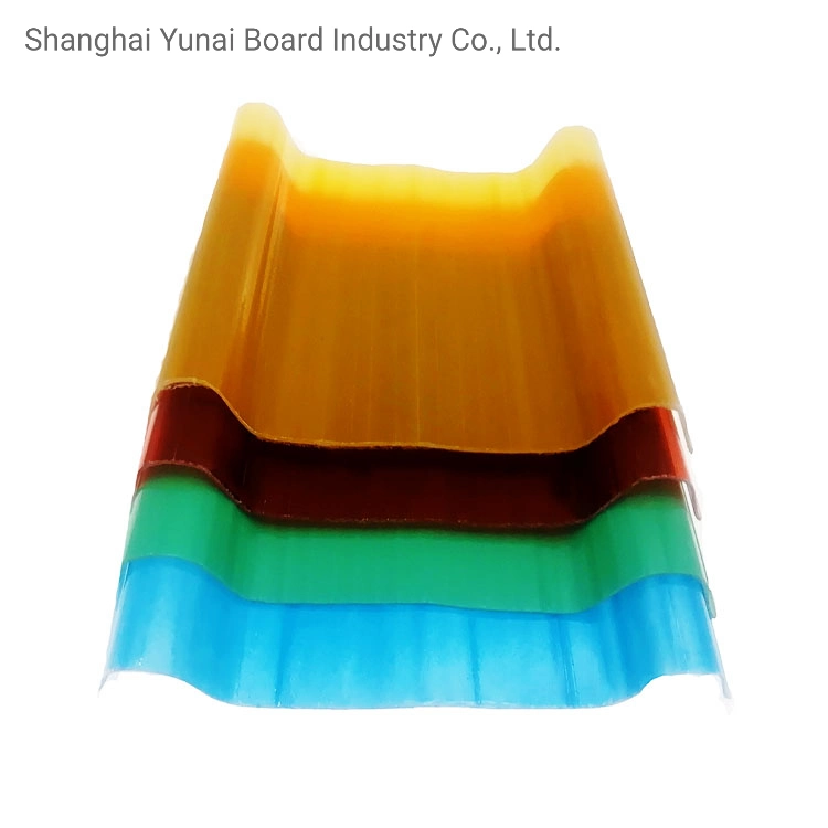 2mm Fire Resistance Corrugated FRP Fiberglass Sheet for Skylight Roof