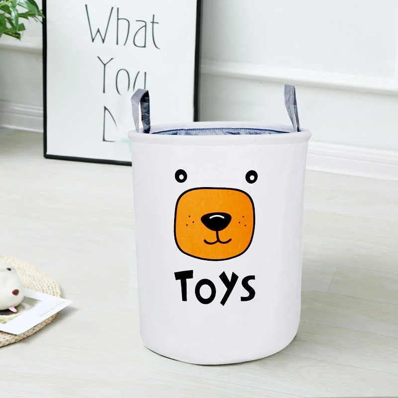 New Custom Toy Thickened EVA Basket Household Storage Laundry Basket Foldable Fabric