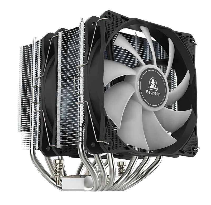 Segotep Cambrian U6 OEM/ODM 6 Heat Pipe Double Fans CPU Air Cooler AMD Intel High Power CPU Cooling Tdp 240W