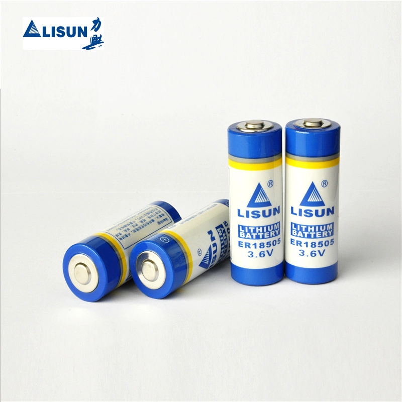 3.6V Er18505 2/3A 4000mAh Cylindrical Battery for Cameras with Wire&Connector