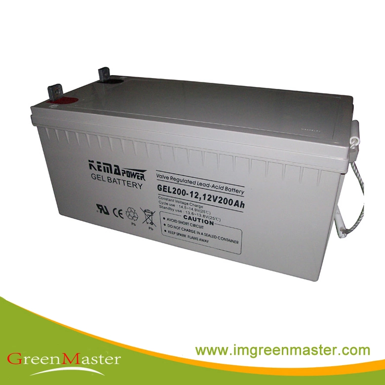 Batterie solaire au plomb-acide AGM VRLA 12VDC 2VDC pour système d'alimentation solaire