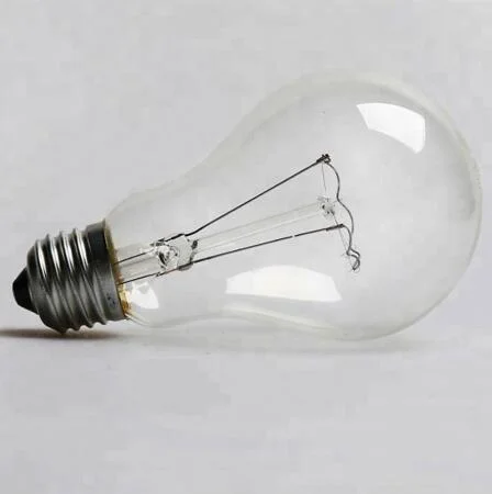 220-240V A55 A60 E27 Iron Base Bulb Incandescent Lamp Clear