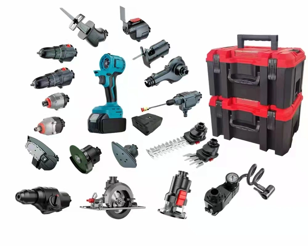 Conjunto de herramientas eléctricas inalámbricas sin escobillas eléctricos personalizable Tool Box Set