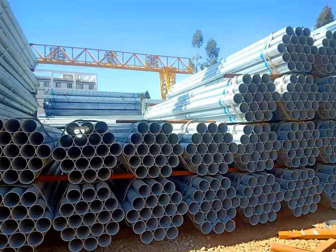 Hot DIP Galvanized/Pre Galvanized/Galvanized Pipe/Gi/Round Pipe/ERW Steel Pipe/BS1387/ASTM/1.5"/2"/Galvanized Greenhouse Pipe/Galvanized Steel Pipe