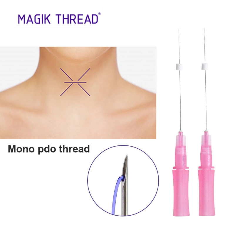 Korea 30g 25mm Mono Essorb Plla Pcl Pdo Faden Nadel Hilos Tensores PARA EL Rostro Fio Pdo Thread Lift for V Line