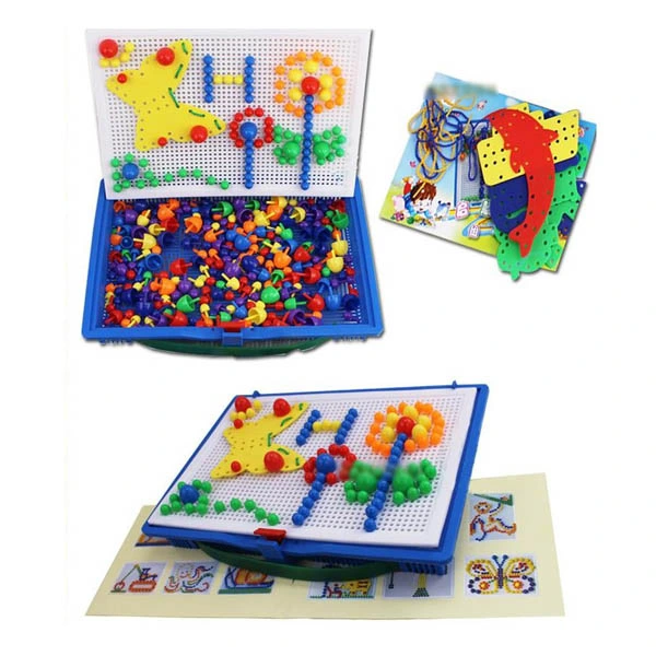 Mosaic Pegboard Mushroom Jigsaw Puzzle Educational Toys