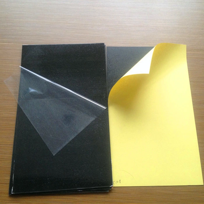 Black Self Adhesive PVC Album Sheet with Yellow Paper