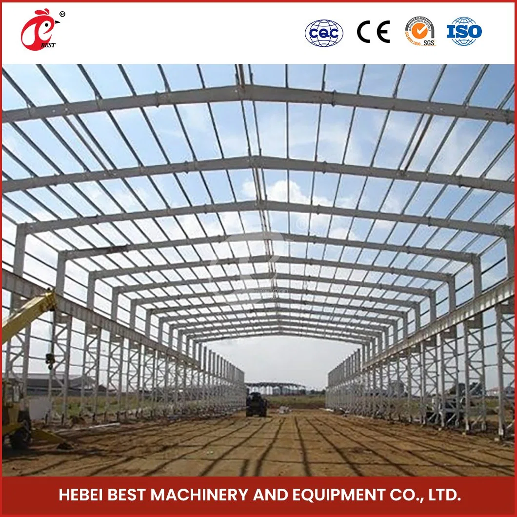 Bestchickencage Steel Poultry House China Structure Steel Chicken Houses Manufacturing Automatic Poultry Chicken Farmhouse Wholesale/Supplier Light Steel Poultry House