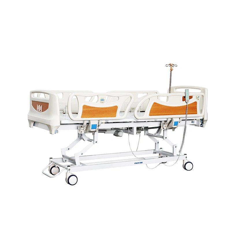 Ya-D5-7 Economic Five Function Electric Adjustable Bed Nursing ICU Hospital Bed with Side Rail Control