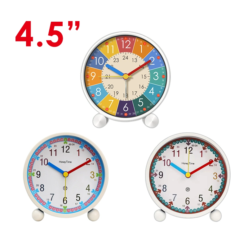 Foska Metal Color Silent Education Alarm Clock with Light