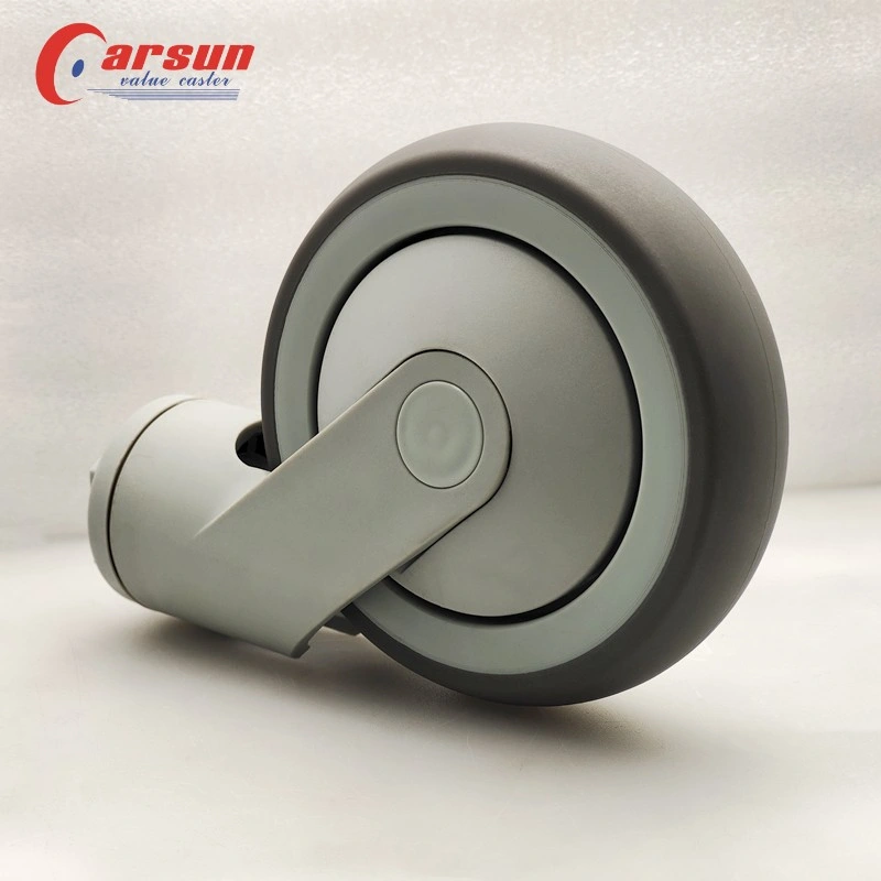 Medical Caster Wheel Silent Without Damaging The Ground All Plastic Without Brakes Swivel Caster Wheel