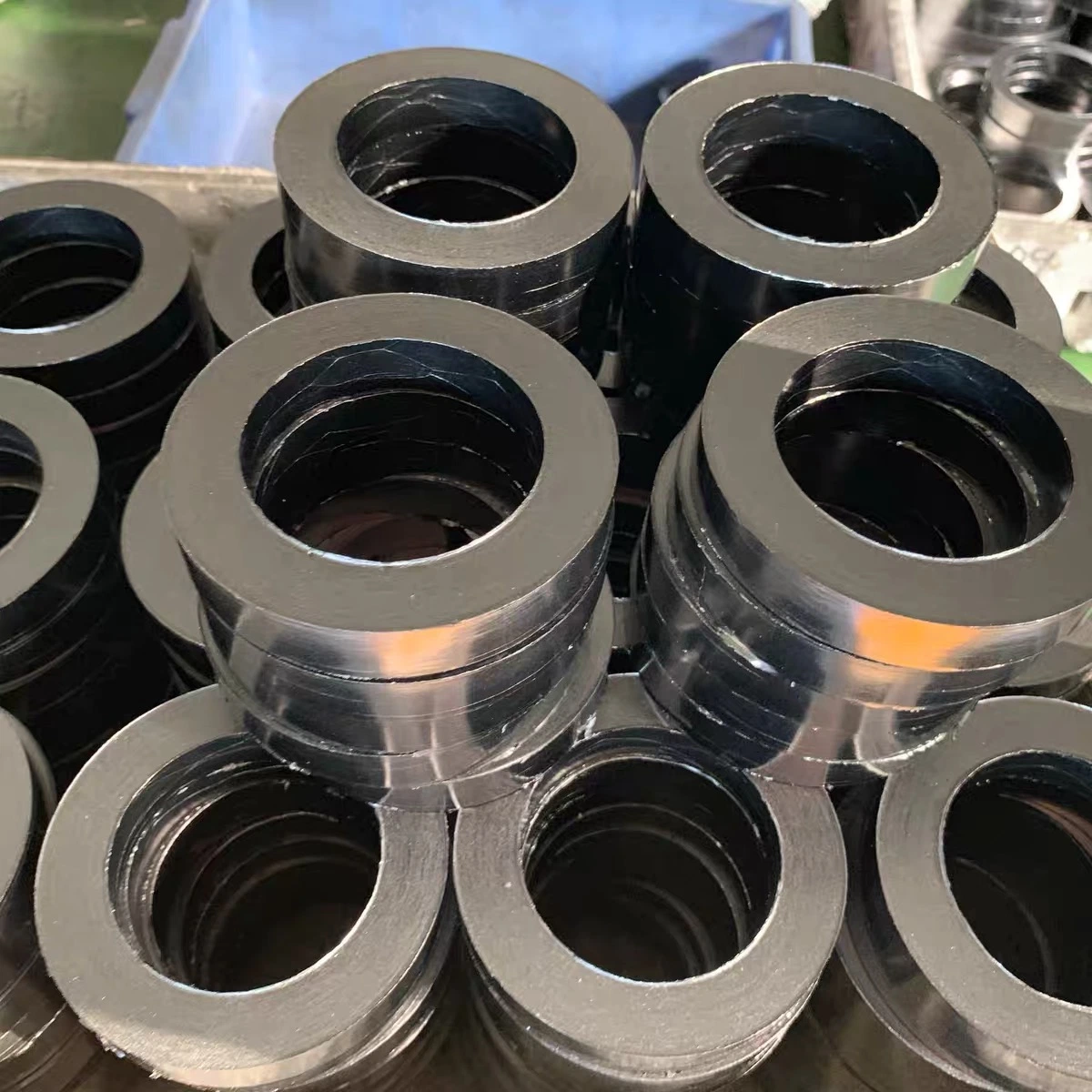 Flexible Graphite Packing Ring / Expanded Graphite Rings Graphite Valve Seal Ring