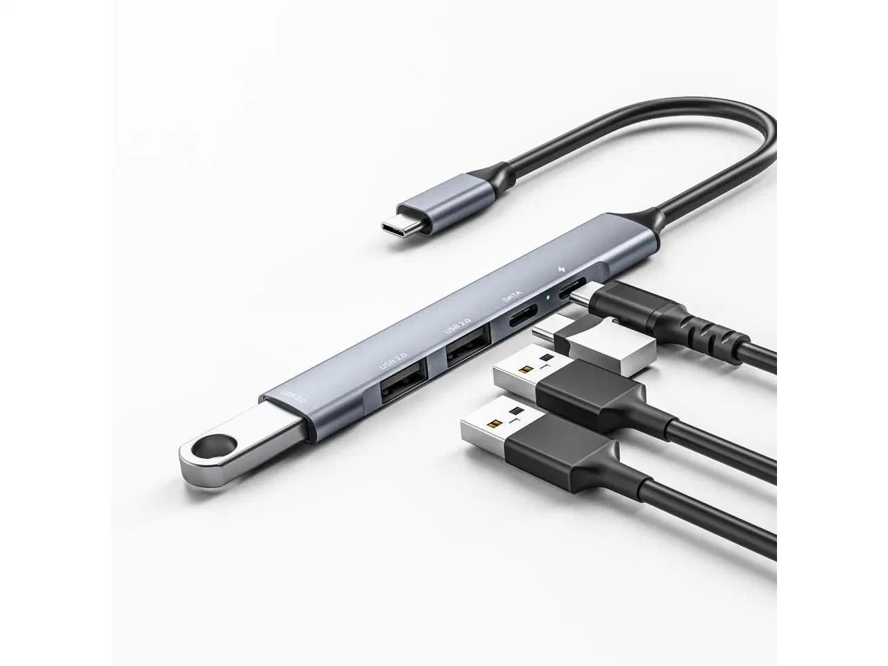 محور USB C متعدد المنافذ 5 في 1