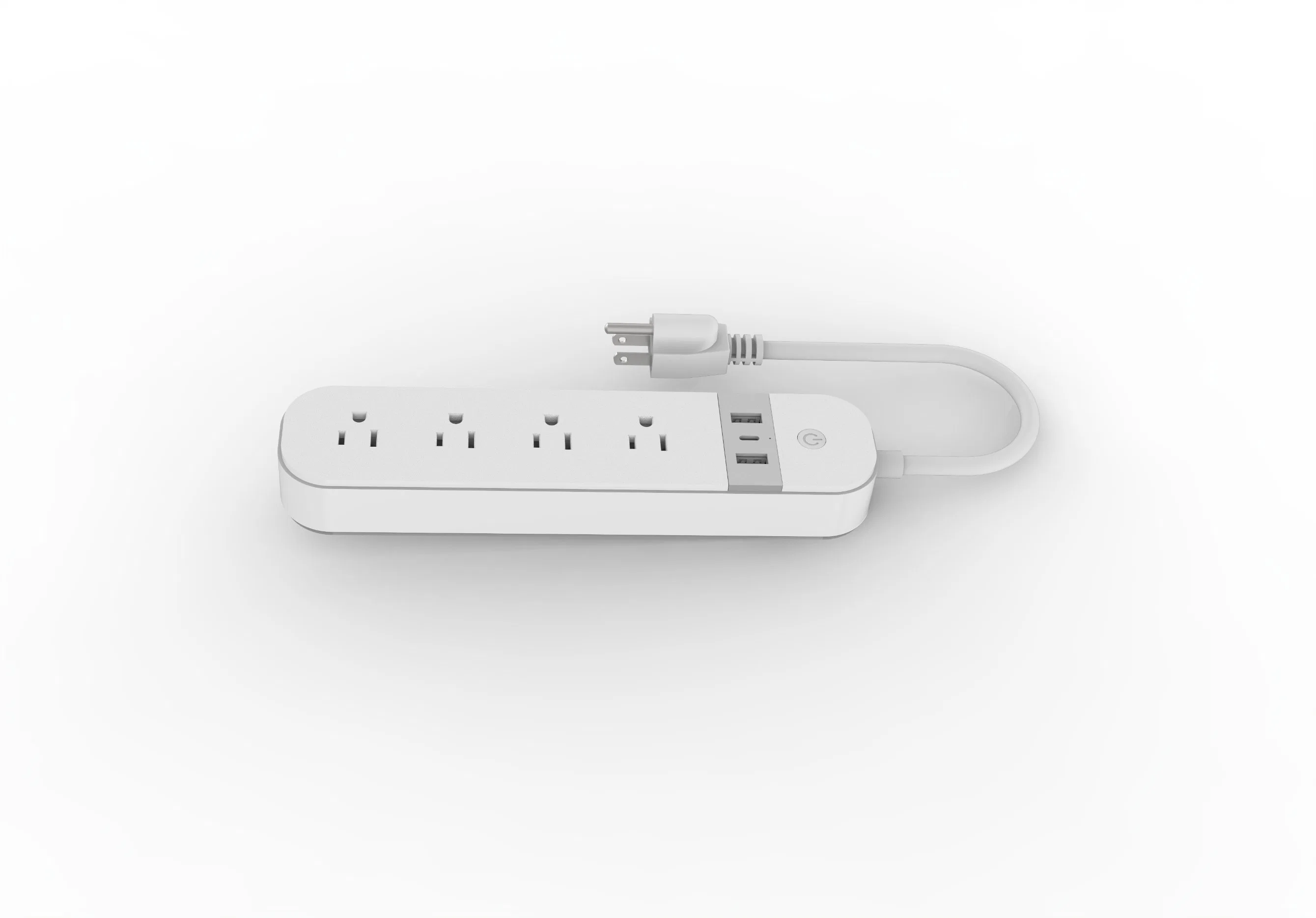 2USB+Type C Tuya WiFi Smart Power Strip fonctionne avec Alexa Accueil Google