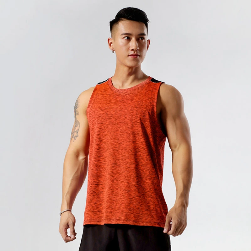 Custom Summer Running Workout Fitness Wear Casual Round Neck Men Tank Top