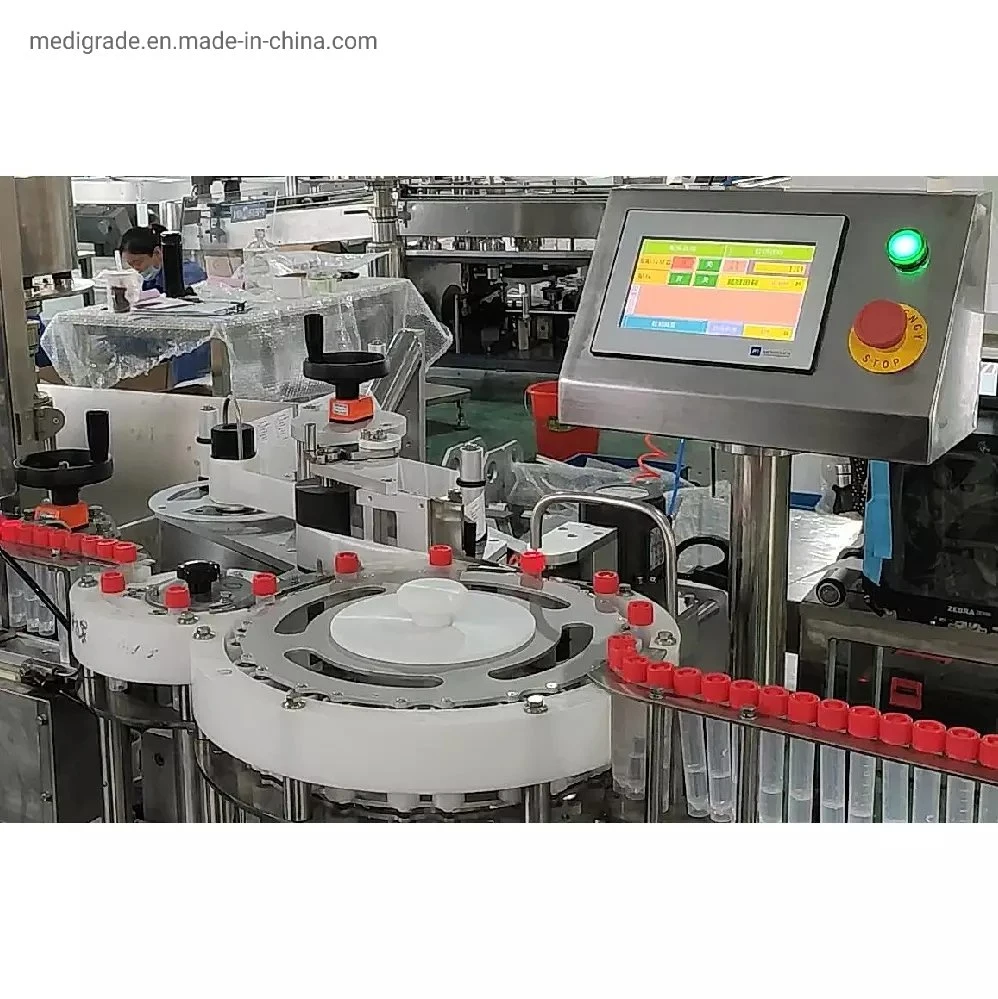 High Speed Automatic Testing Reagent Filling Sealing Machine Production Line