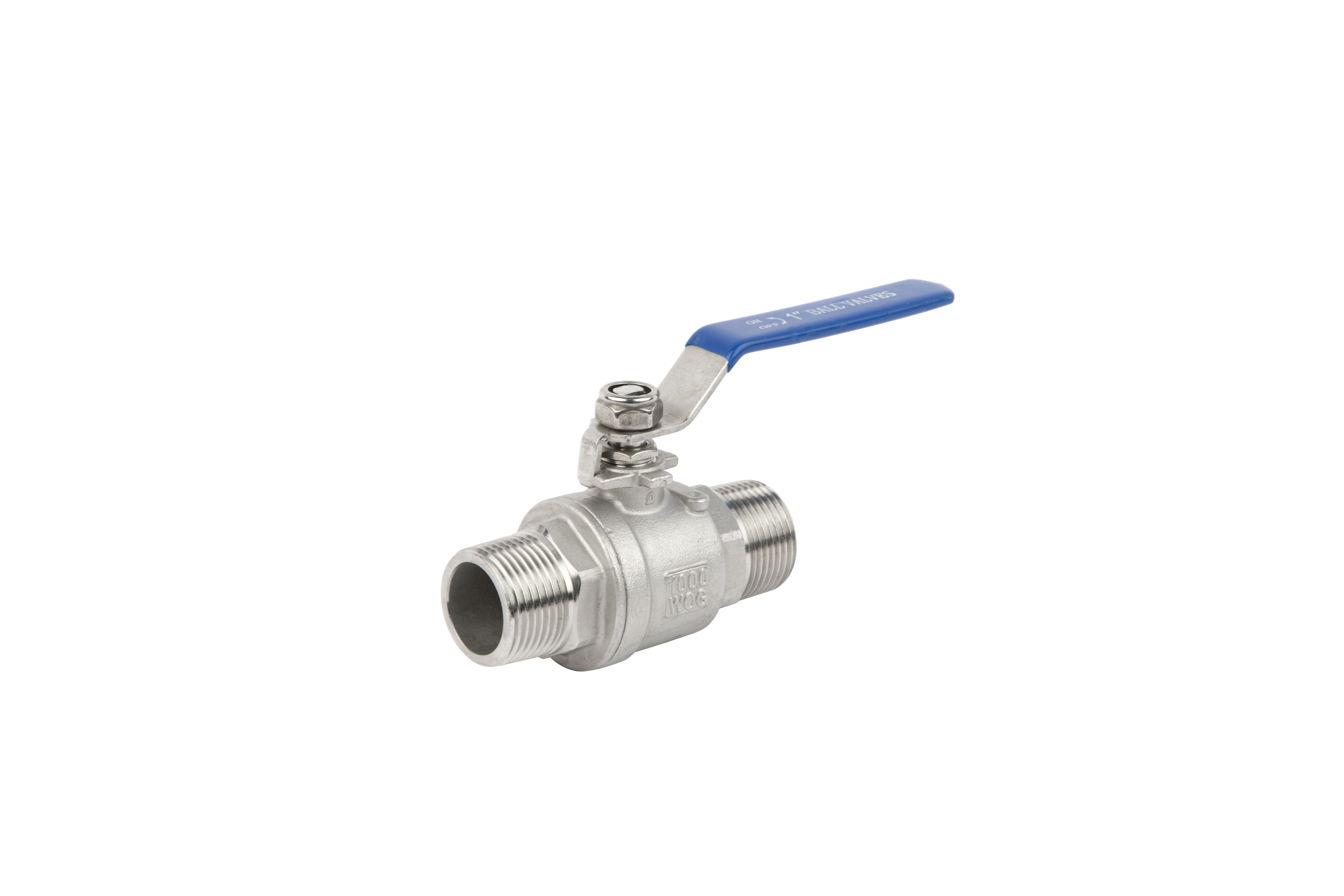 Stainless Steel 2PC Floating Ball Valve with DIN ANSI Standard