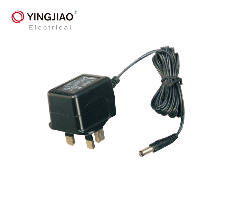 Factory Custom 100-240VAC 50/60Hz TV Box Adapter UK Plug 5W 12V Wall Battery Charger 5V 1A AC DC Adapter