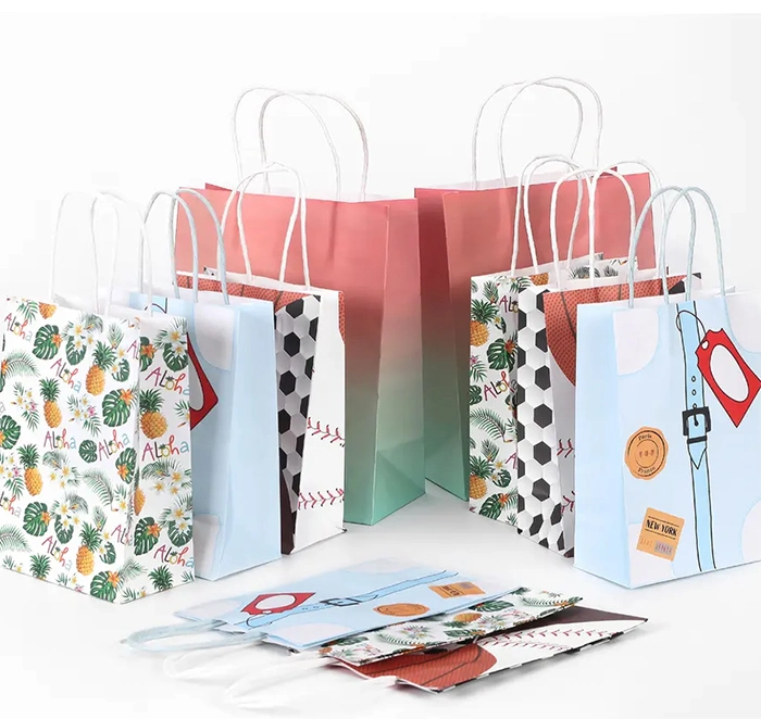 Bolsa de papel de regalo cosmética para Navidad