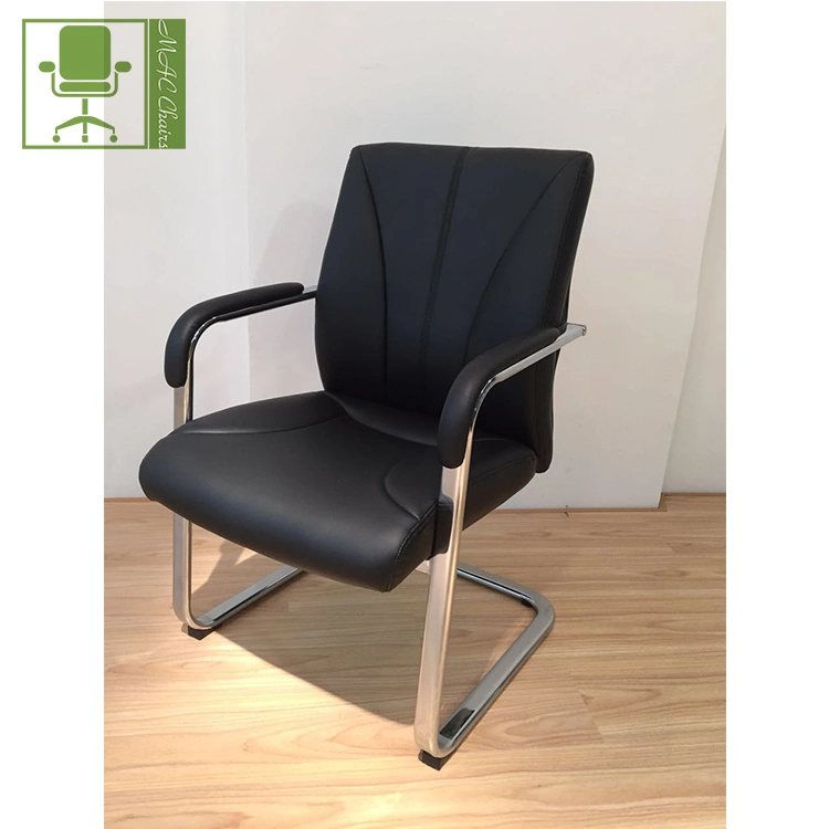 Office Workstation Mesh Waiting Chair with Chrom Bow Leg Visitor Chair