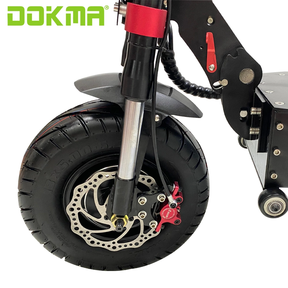 Dokma Dokhot 13 pulgadas Scooter barato rápido potente forjable Dual Motor off Road dos ruedas motocicleta Móvil puro eléctrico Kick Scooter E urbano para adultos