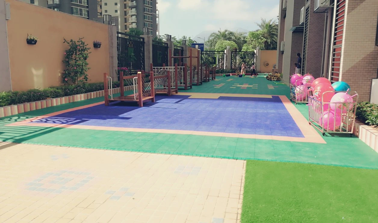 Safety and Environmental Protection PP Interlocking Sport Court Tiles